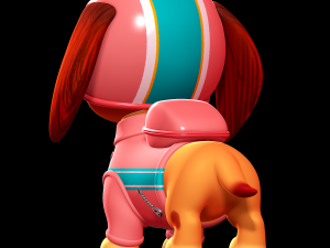 Liberty with gear - paw patrol the movie Modèles 3D en vedette