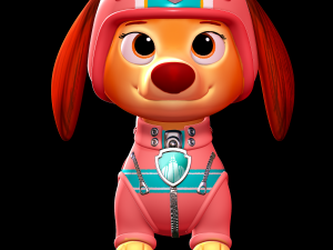 Liberty with gear - paw patrol the movie Modèles 3D en vedette