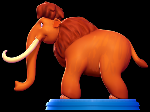 Ellie - ice age 3D Baskı Modeli