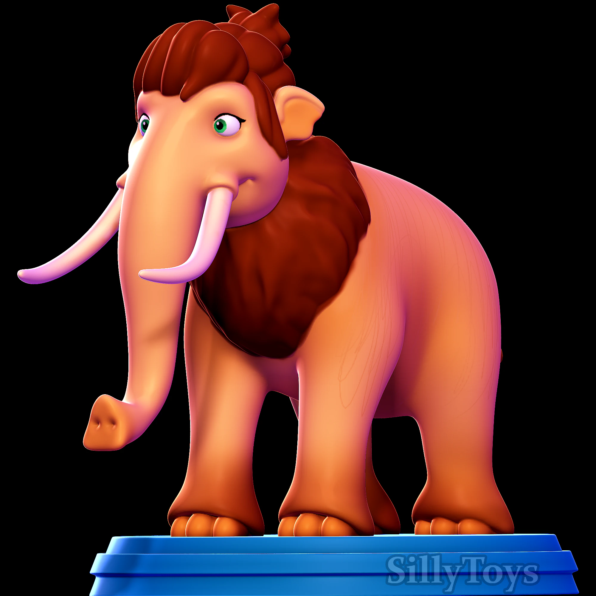 Peaches - Ice Age 3D Print Model .c4d .max .obj .3ds .fbx .stl .blend 