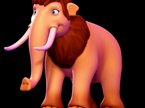 복숭아-빙하기 3D 프린트 모델