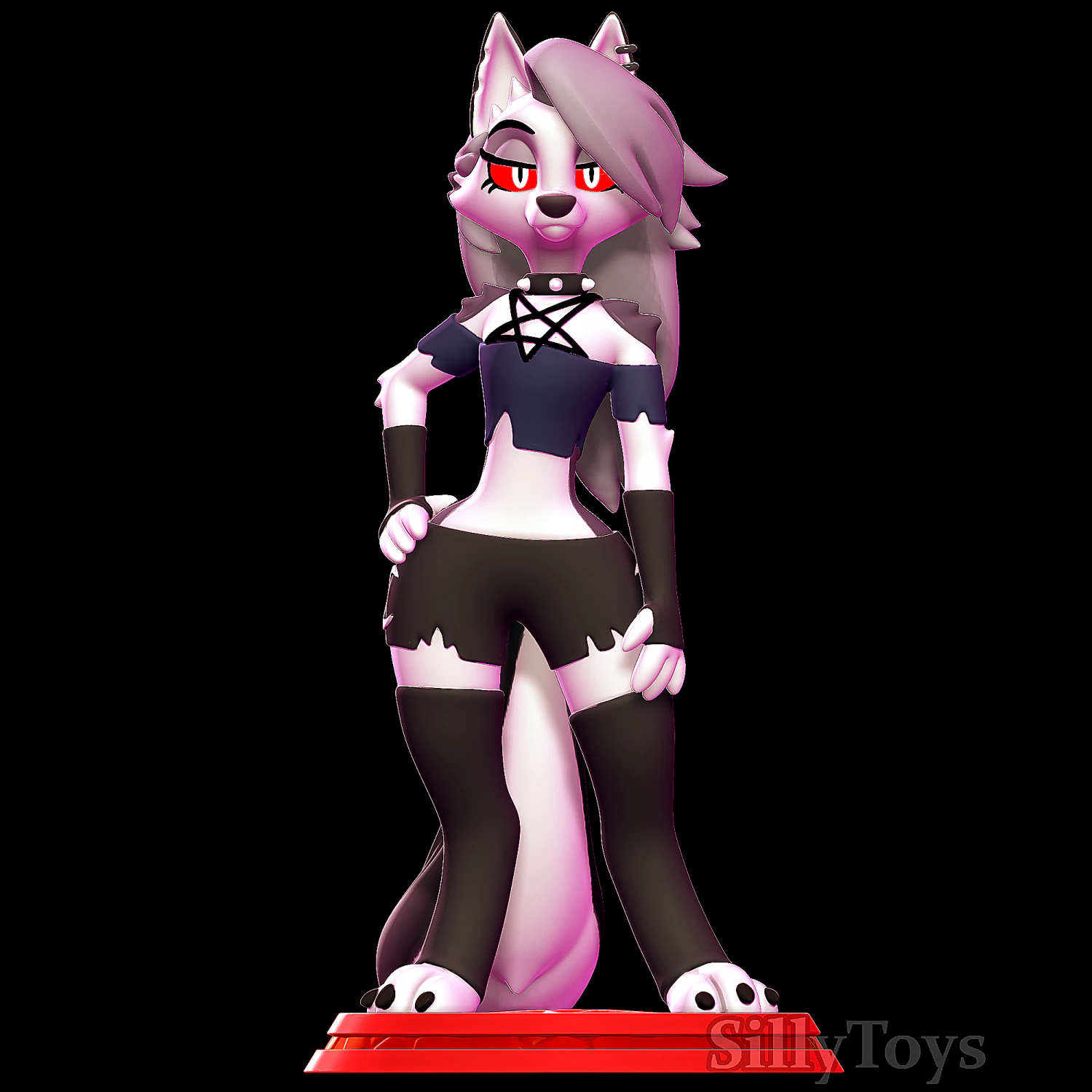 Loona - Helluva Boss 3D Print Model .c4d .max .obj .3ds .fbx .stl .blend 