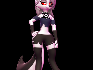 Loona - Helluva Boss Modèles 3D en vedette