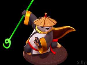 Po the Legendary Warrior - Kung Fu Panda 3D-Druckmodell