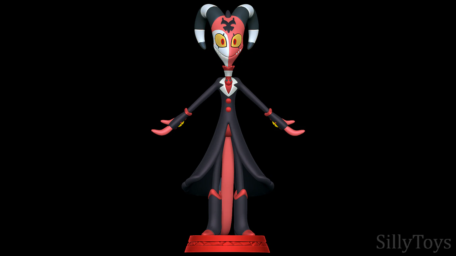 Blitzo - ヘルヴァ ボス 3Dプリントモデル .c4d .max .obj .3ds .fbx .stl .blend 