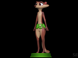 zee - the ice age adventures of buck wild 3D 프린트 모델