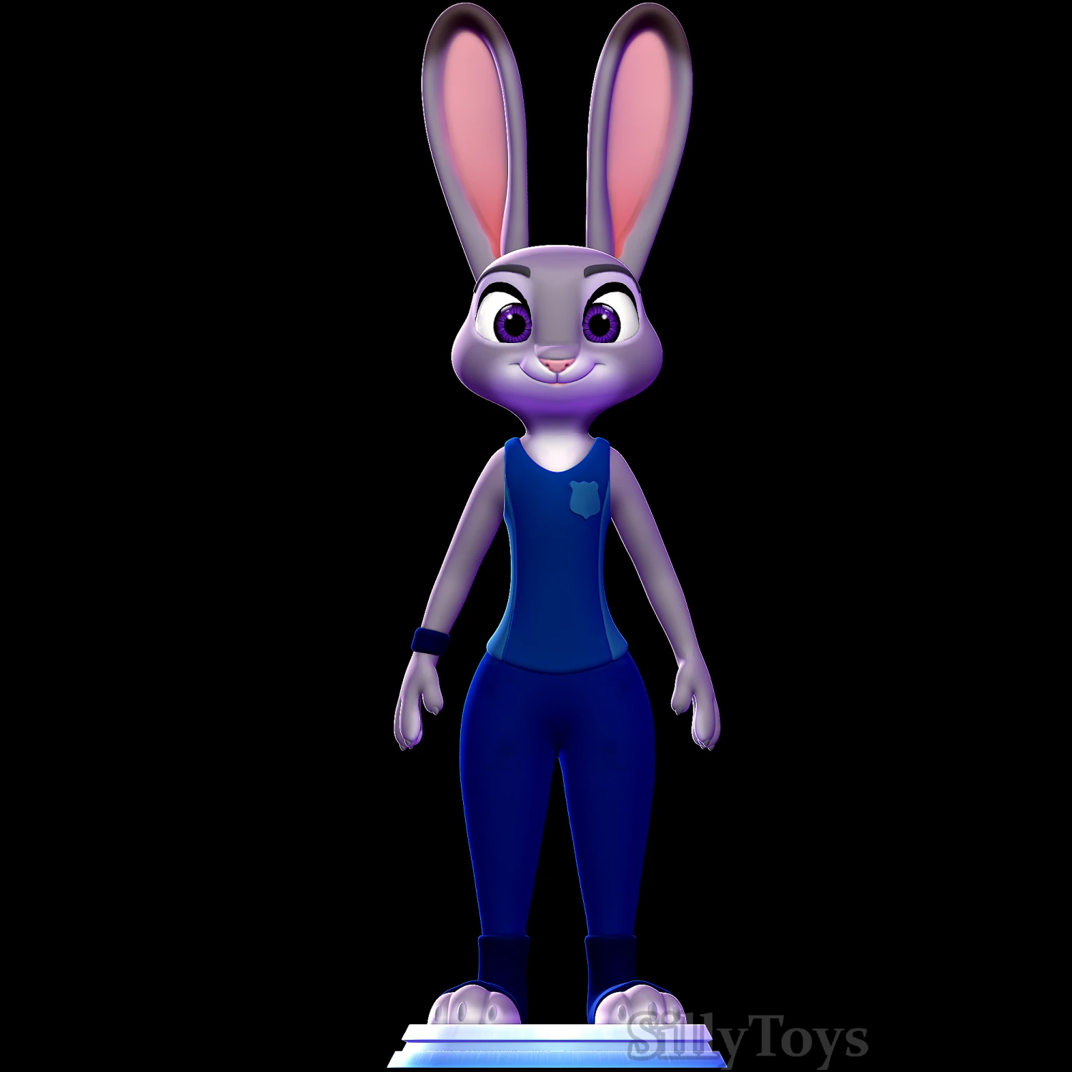 Judy Hopps ZPD Training outfit - Zootopia 3D Print Model .c4d .max .obj .3ds .fbx .stl .blend