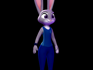 Judy Hopps ZPD Training outfit - Zootopia 3D-Druckmodell