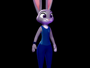 Judy Hopps ZPD Training outfit - Zootopia 3D Print Model