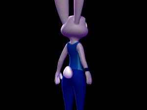 Judy Hopps ZPD Training outfit - Zootopia 3D Print Model