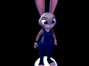 Judy Hopps ZPD Training outfit - Zootopia 3D-Druckmodell