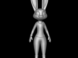 Judy Hopps ZPD Training outfit - Zootopia 3D Print Model