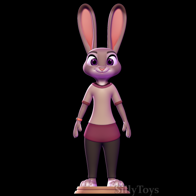 Judy Hopps casual Outfit - Zootopia Modelo de Impressão 3D .c4d .max .obj .3ds .fbx .stl .blend 
