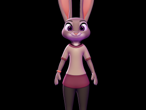 Judy Hopps casual Outfit - Zootopia 3D Print Model