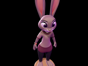 Judy Hopps casual Outfit - Zootopia Modelo de Impressão 3D