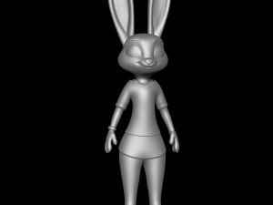 Judy Hopps casual Outfit - Zootopia Modelo de Impressão 3D