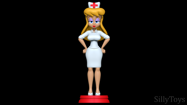 Hello Nurse - Animaniacs 3D Print Model .c4d .max .obj .3ds .fbx .stl .blend 