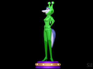 Porsha Crystal Alien Suit - Sing 2 3D Print Model