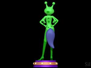 Porsha Crystal Alien Suit - Sing 2 3D Print Model