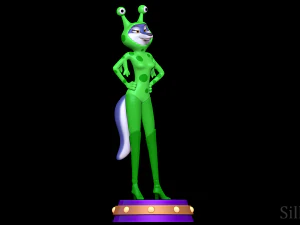 Porsha Crystal Alien Suit - Sing 2 3D Print Model