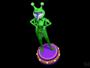 Porsha Crystal Alien Suit - Sing 2 3D-printmodel
