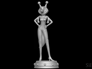 Porsha Crystal Alien Suit - Sing 2 3D Print Model