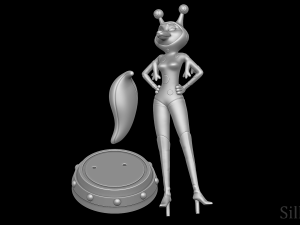 Porsha Crystal Alien Suit - Sing 2 3D-printmodel