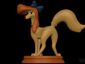 Dixie Shaking Her Butt - The Fox and The Hound 2 3D Print Model
