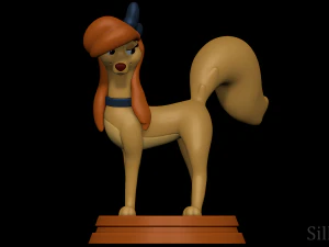 Dixie Shaking Her Butt - The Fox and The Hound 2 3D Print Model