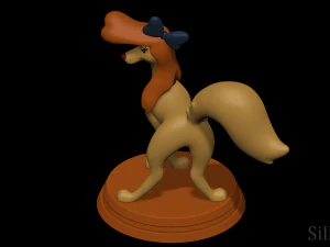 Dixie Shaking Her Butt - The Fox and The Hound 2 3D Print Model