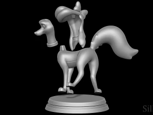 Dixie Shaking Her Butt - The Fox and The Hound 2 3D Print Model