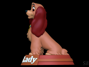 Lady - Lady and the Tramp Model do druku 3D