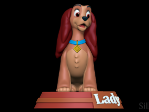Lady - Lady and the Tramp Model do druku 3D