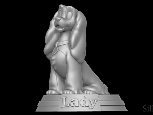 Lady - Lady and the Tramp Model do druku 3D