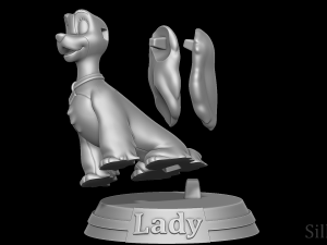 Lady - Lady and the Tramp Model do druku 3D