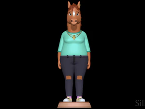 Hollyhock Manheim-Mannheim-Guerrero-Robinson-Zilberschlag-Hsung-Fonzerelli-McQuack - Bojack Horseman 3D Print Model