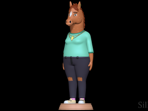 Hollyhock Manheim-Mannheim-Guerrero-Robinson-Zilberschlag-Hsung-Fonzerelli-McQuack - Bojack Horseman Modelo de impresión 3D