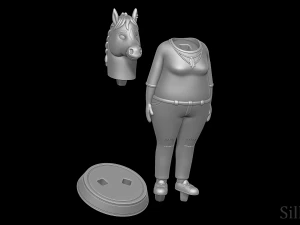 Hollyhock Manheim-Mannheim-Guerrero-Robinson-Zilberschlag-Hsung-Fonzerelli-McQuack - Bojack Horseman 3D Print Model
