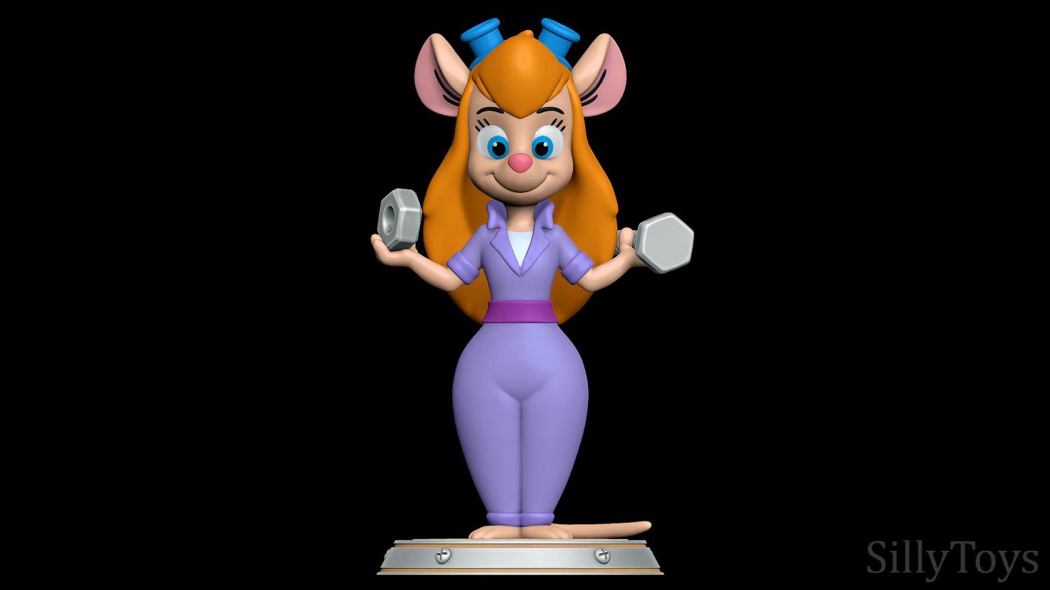Gadget Hackwrench - Chip ve Dale 3D Baskı Modeli .c4d .max .obj .3ds .fbx .stl .blend 