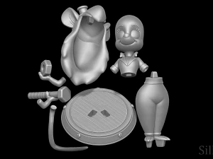 Gadget Hackwrench - Chip ve Dale 3D Baskı Modeli