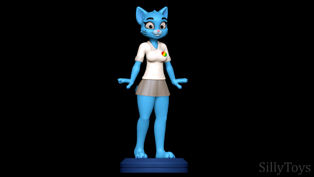 Nicole Watterson - The Amazing World of Gumball Modèles 3D en vedette .c4d .max .obj .3ds .fbx .stl .blend 