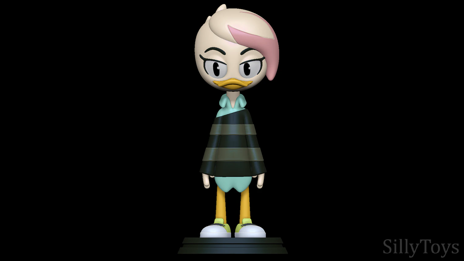 Lena Sabrewing - DuckTales 3D Print Model .c4d .max .obj .3ds .fbx .stl .blend 