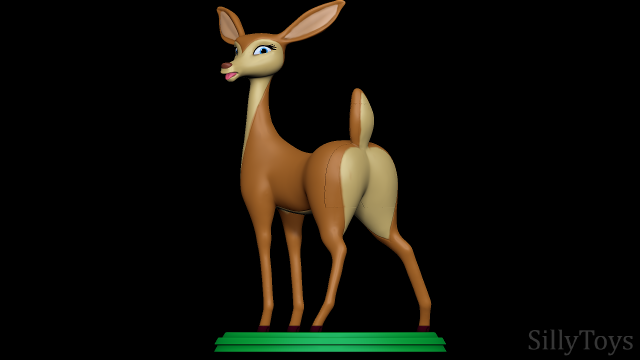 Giselle - Open Season 3D Print Model .c4d .max .obj .3ds .fbx .stl .blend 
