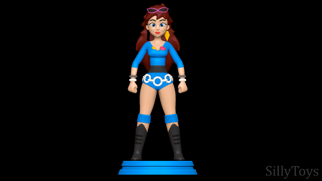 Wendi Richter - Hulk Hogans Rock n Wrestling 3D Print Model .c4d .max .obj .3ds .fbx .stl .blend 