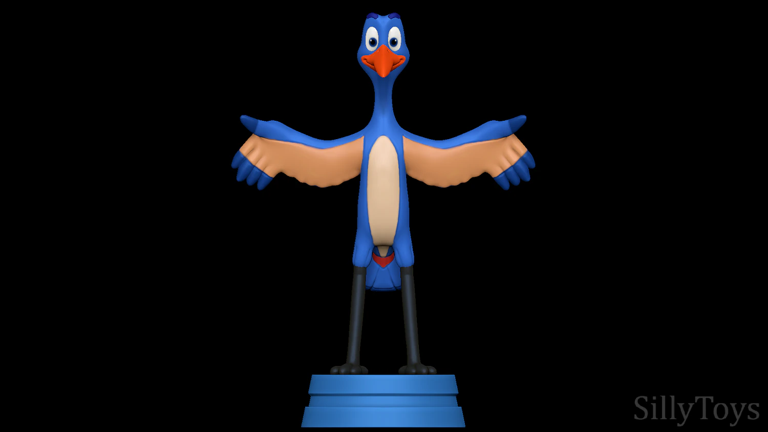 Whizzer - The Swan Princess 3D Print Model .c4d .max .obj .3ds .fbx .stl .blend 