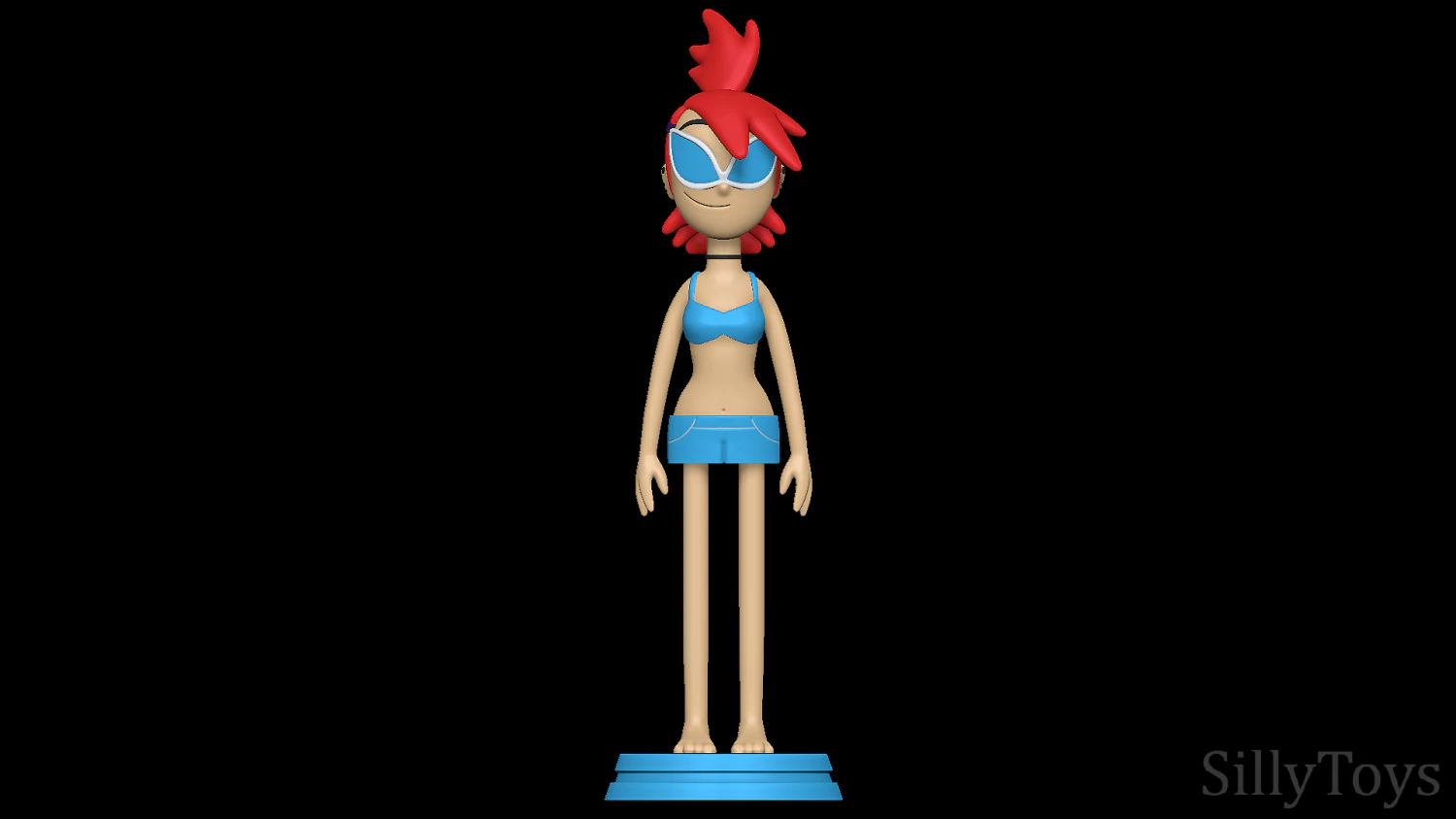 Frankie Foster Swimsuit - Fosters Home For Imaginary Friends 3D Print Model .c4d .max .obj .3ds .fbx .stl .blend