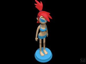Frankie Foster Swimsuit - Fosters Home For Imaginary Friends 3D Print Model