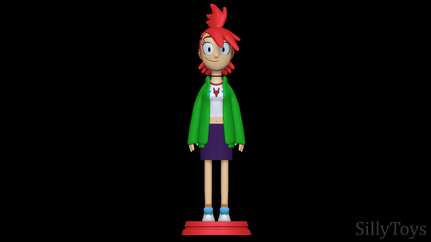 Frankie Foster - Fosters Home For Imaginary Friends 3D Print Model .c4d .max .obj .3ds .fbx .stl .blend 