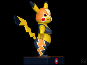 Pikachu Libre - Pokemon Go 3D Print Model