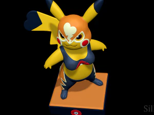 Pikachu Libre - Pokemon Go 3D Print Model